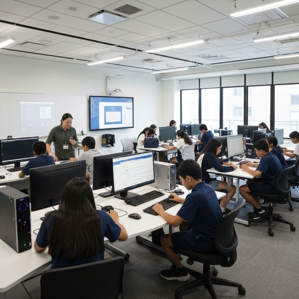 Students in premium academic environment